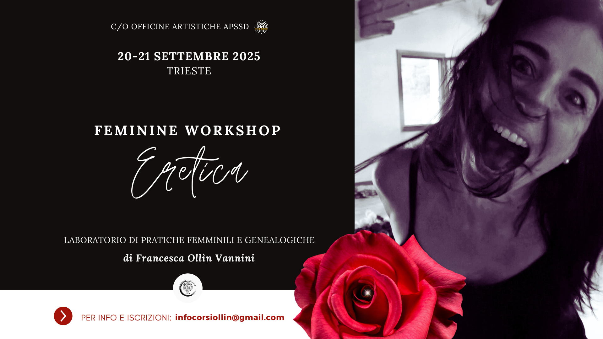 workshop femminile eretica francesca ollin vannini trieste settembre