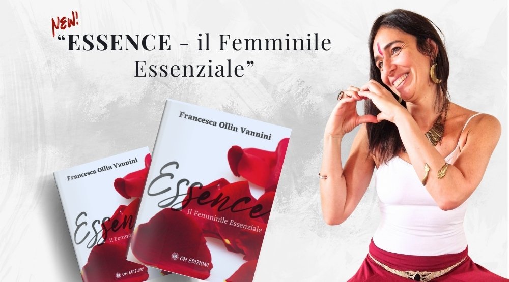 banner home page per uscita nuovo libro di francesca ollìn vannini intitolato essence, il femminile essenziale